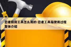 忍者厨房工具怎么用的-忍者工具箱使用过程整体介绍