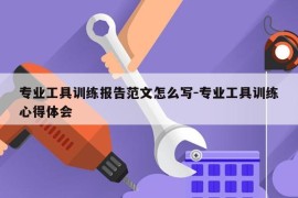 专业工具训练报告范文怎么写-专业工具训练心得体会