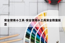 安全使用小工具-安全使用小工具安全教案反思