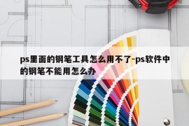 ps里面的钢笔工具怎么用不了-ps软件中的钢笔不能用怎么办