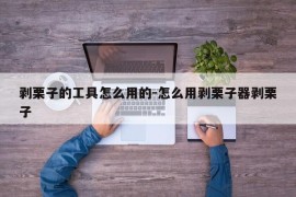 剥栗子的工具怎么用的-怎么用剥栗子器剥栗子
