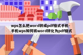 wps怎么把word转成pdf格式手机-手机wps如何将word转化为pdf格式