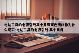电动工具的电源引线其中黄绿双色线应作为什么现实-电动工具的电源引线,其中黄绿