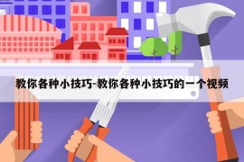 教你各种小技巧-教你各种小技巧的一个视频