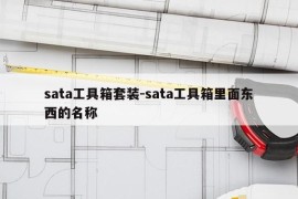 sata工具箱套装-sata工具箱里面东西的名称