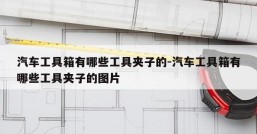 汽车工具箱有哪些工具夹子的-汽车工具箱有哪些工具夹子的图片