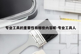 专业工具的重要性有哪些内容呢-专业工具人