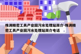 株洲精密工具产业园污水处理站简介-株洲精密工具产业园污水处理站简介电话