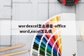 wordexcel怎么读音-office word,excel怎么读