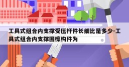 工具式组合内支撑受压杆件长细比是多少-工具式组合内支撑围檩构件为