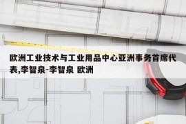 欧洲工业技术与工业用品中心亚洲事务首席代表,李智泉-李智泉 欧洲
