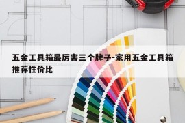 五金工具箱最厉害三个牌子-家用五金工具箱推荐性价比