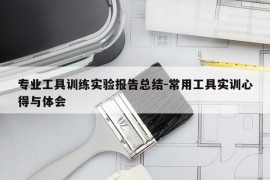 专业工具训练实验报告总结-常用工具实训心得与体会