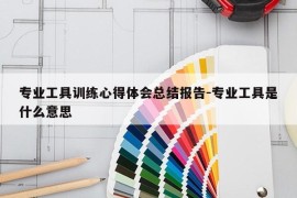 专业工具训练心得体会总结报告-专业工具是什么意思