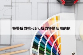 特警反恐枪-ctru反恐特勤队用的枪