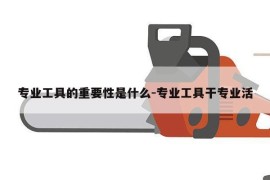 专业工具的重要性是什么-专业工具干专业活