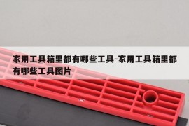家用工具箱里都有哪些工具-家用工具箱里都有哪些工具图片
