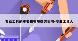 专业工具的重要性有哪些方面呢-专业工具人