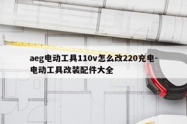 aeg电动工具110v怎么改220充电-电动工具改装配件大全