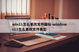 win11怎么更改文件图标-windows11怎么更改文件类型