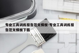 专业工具训练报告范文模板-专业工具训练报告范文模板下载
