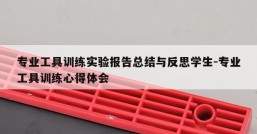 专业工具训练实验报告总结与反思学生-专业工具训练心得体会