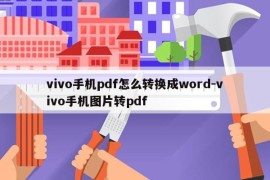vivo手机pdf怎么转换成word-vivo手机图片转pdf