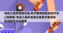 电动工具的电源引线,其中黄绿双色线应作为()线使用-电动工具的电源引线其中黄绿双色线应作为线使用