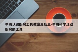 中班认识厨房工具教案及反思-中班科学活动厨房的工具
