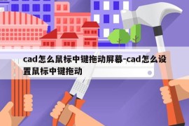 cad怎么鼠标中键拖动屏幕-cad怎么设置鼠标中键拖动