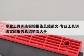 专业工具训练实验报告总结范文-专业工具训练实验报告总结范文大全