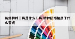 防爆特种工具是什么工具-特种防爆枪属于什么警戒