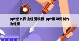 ppt怎么做流程图模板-ppt里如何制作流程图