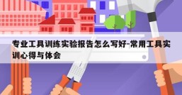 专业工具训练实验报告怎么写好-常用工具实训心得与体会