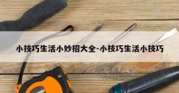 小技巧生活小妙招大全-小技巧生活小技巧