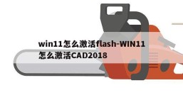 win11怎么激活flash-WIN11怎么激活CAD2018