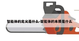 智能体的定义是什么-智能体的本质是什么
