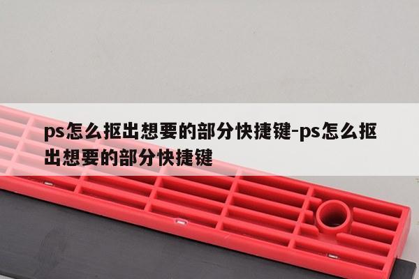 ps怎么抠出想要的部分快捷键-ps怎么抠出想要的部分快捷键