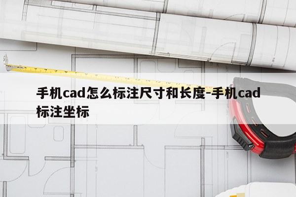 手机cad怎么标注尺寸和长度-手机cad标注坐标