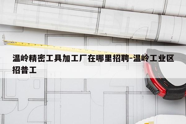 温岭精密工具加工厂在哪里招聘-温岭工业区招普工