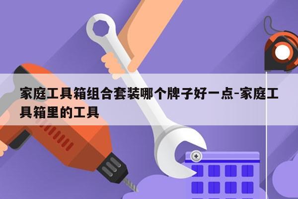 家庭工具箱组合套装哪个牌子好一点-家庭工具箱里的工具