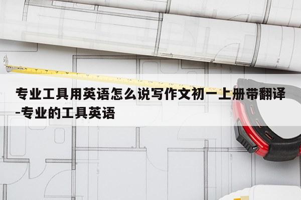 专业工具用英语怎么说写作文初一上册带翻译-专业的工具英语
