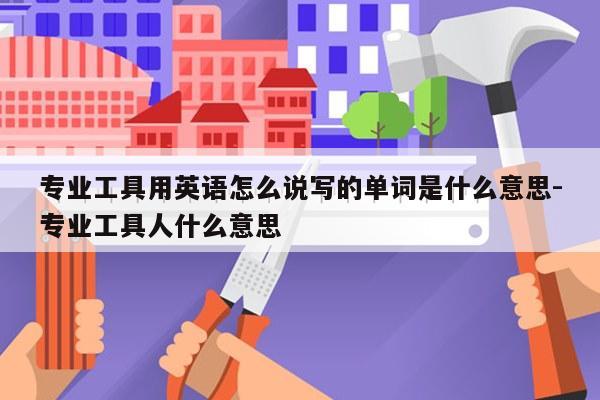 专业工具用英语怎么说写的单词是什么意思-专业工具人什么意思