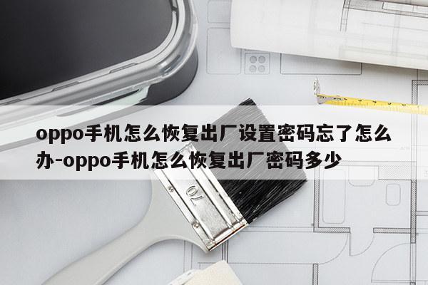 oppo手机怎么恢复出厂设置密码忘了怎么办-oppo手机怎么恢复出厂密码多少