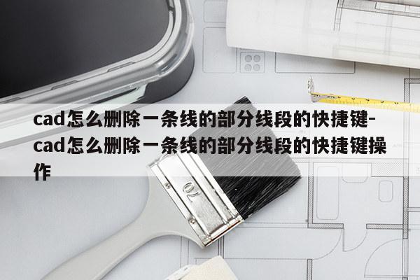 cad怎么删除一条线的部分线段的快捷键-cad怎么删除一条线的部分线段的快捷键操作