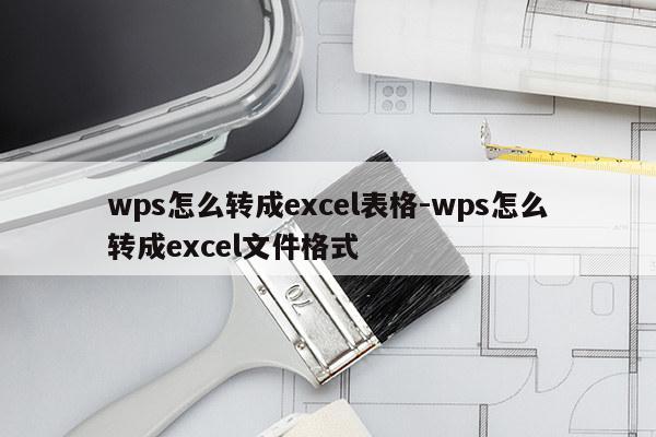 wps怎么转成excel表格-wps怎么转成excel文件格式