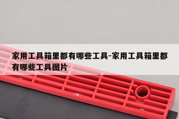 家用工具箱里都有哪些工具-家用工具箱里都有哪些工具图片