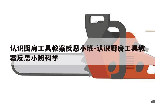 认识厨房工具教案反思小班-认识厨房工具教案反思小班科学