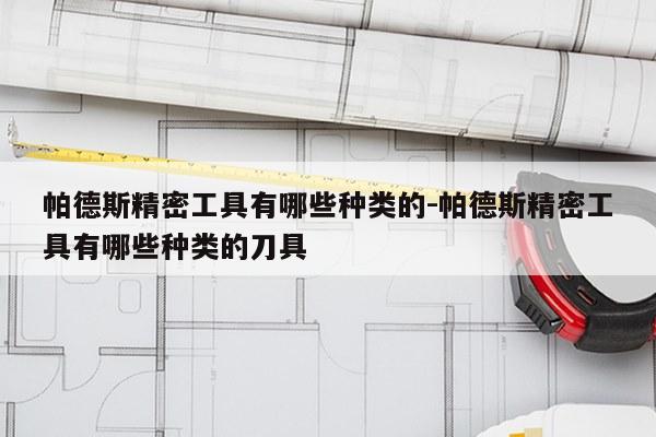 帕德斯精密工具有哪些种类的-帕德斯精密工具有哪些种类的刀具