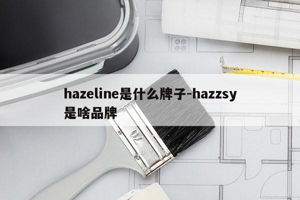 hazeline是什么牌子-hazzsy是啥品牌